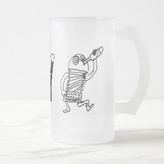CANECA DE CERVEJA VIDRO JATEADO DRINKIN
