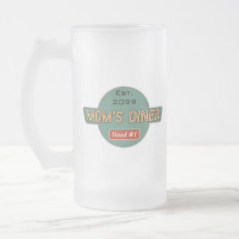 Caneca De Cerveja Vidro Jateado Drinkware do Diner Retro da mãe