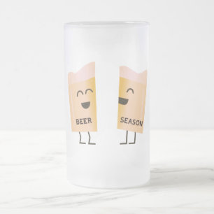 Caneca De Cerveja Vidro Jateado É a Beer Season