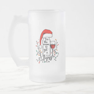 Caneca De Cerveja Vidro Jateado É a Temporada para Ficar Embriagado