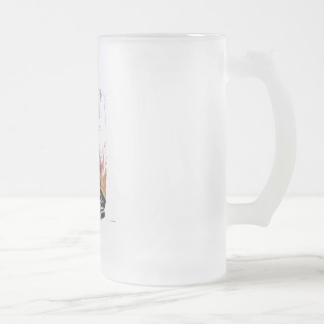 Caneca De Cerveja Vidro Jateado Easy Rider Mug (Direita)