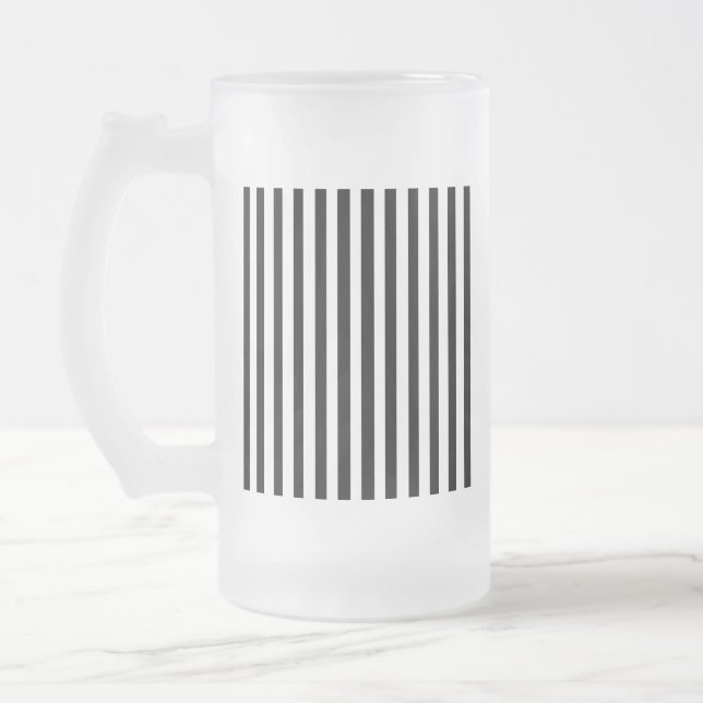 Caneca De Cerveja Vidro Jateado Ebony Snow (Esquerda)