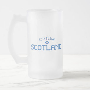Caneca De Cerveja Vidro Jateado Edinburgh - Escócia