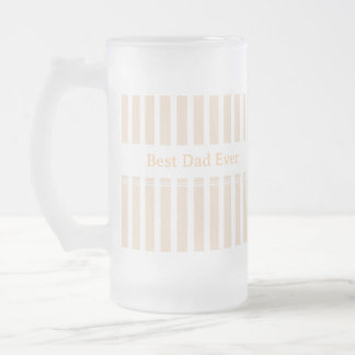 Caneca De Cerveja Vidro Jateado Elegante Personalizado Melhor Pai de Todos Listrad