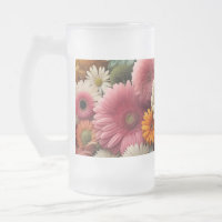 Eleve Seu Espaço Colorido Gerbera Daisy Floral