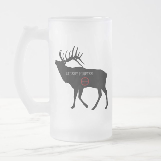 Caneca De Cerveja Vidro Jateado Elk Silent Hunter Red Reticle (Esquerda)