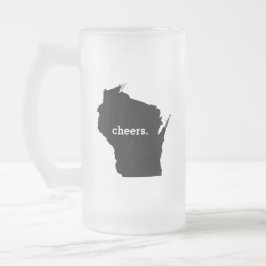 Caneca De Cerveja Vidro Jateado Elogios em Wisconsin