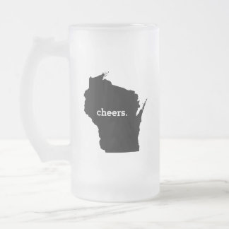 Caneca De Cerveja Vidro Jateado Elogios em Wisconsin