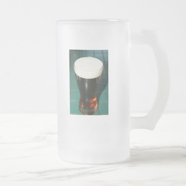 Caneca De Cerveja Vidro Jateado Elogios para CERVEJAS! (Direita)
