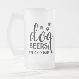 Caneca De Cerveja Vidro Jateado Em Cervejas De Cães Eu Só Tive Uma Foto Personal