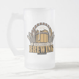 Caneca De Cerveja Vidro Jateado Empresa de cervejaria NOME ADD Artesanato Beer Bre