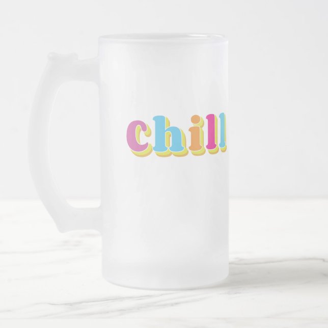Caneca De Cerveja Vidro Jateado Enchimento (Esquerda)