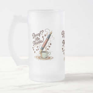 Caneca De Cerveja Vidro Jateado Engraçado Café Fosco Vidro