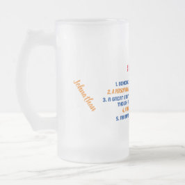 Caneca De Cerveja Vidro Jateado Engraçado, Minha Cotação Do Stepdad