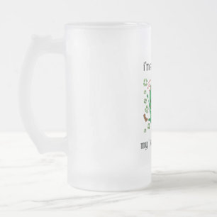 Caneca De Cerveja Vidro Jateado Então irlandês meu fígado dói