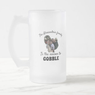 Caneca De Cerveja Vidro Jateado Época de fotos de turquia de ação de agradecimento