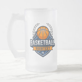 Caneca De Cerveja Vidro Jateado Equipe da Escola de Varsity NAME
