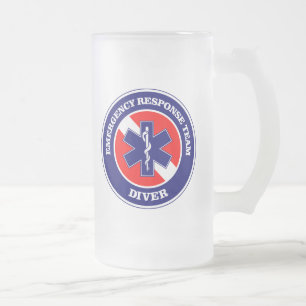 Caneca De Cerveja Vidro Jateado ERT Diver