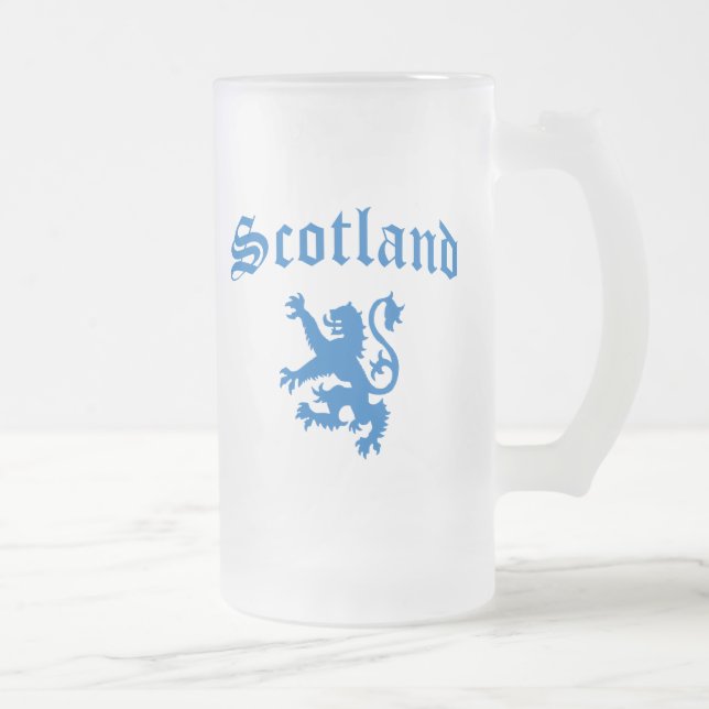 Caneca De Cerveja Vidro Jateado Escócia (Direita)