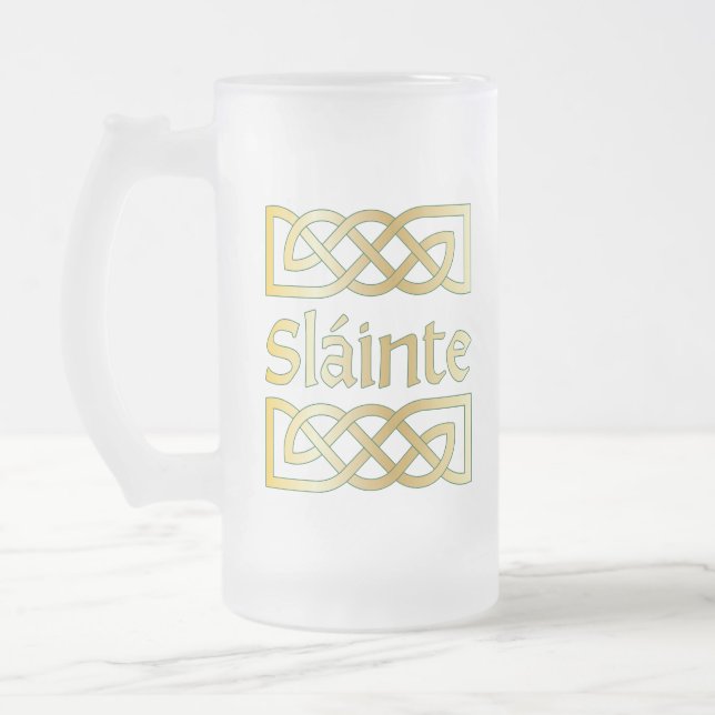 Caneca De Cerveja Vidro Jateado Escravo (Esquerda)