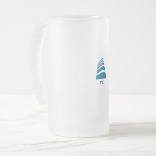 CANECA DE CERVEJA VIDRO JATEADO ESPORTE FC