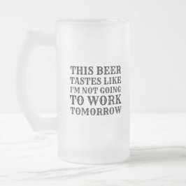 Caneca De Cerveja Vidro Jateado Esta cerveja prova o gosto