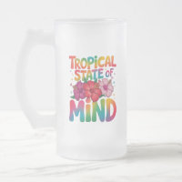 Estado tropical do Mente do Verão de Praia Gráfico