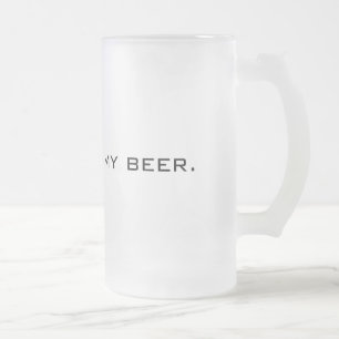 Caneca De Cerveja Vidro Jateado Este Não É Meu Cerveja Modelo de Vidro Embaçado
