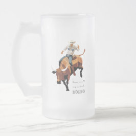 Caneca De Cerveja Vidro Jateado Este não é meu primeiro RODEO: Bull Rider