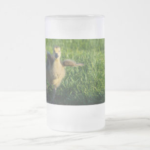 Caneca De Cerveja Vidro Jateado Estou chegando Pai Fosco Mug