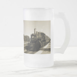 Caneca De Cerveja Vidro Jateado Estrada-férrea histórica