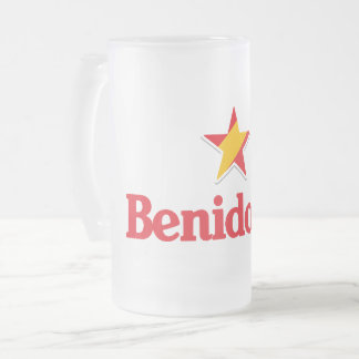 Caneca De Cerveja Vidro Jateado Estrelas da Espanha – Benidorm