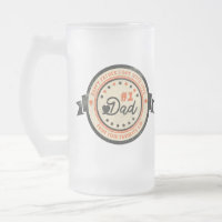 Etiqueta de Vintage Personalizada do PAI Nº 1