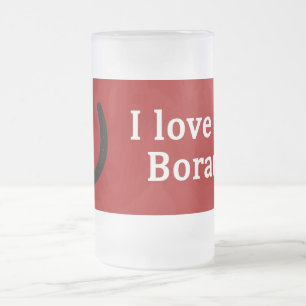 Caneca De Cerveja Vidro Jateado Eu Amo Meu Cavalo Borana
