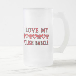 Caneca De Cerveja Vidro Jateado Eu Amo Minha Babilcia Polonesa