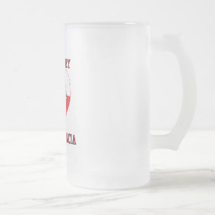 Caneca De Cerveja Vidro Jateado Eu Amo Minha Babilcia Polonesa