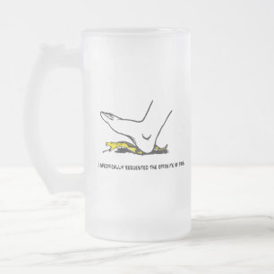 Caneca De Cerveja Vidro Jateado Eu especificamente pedi o oposto deste Meme