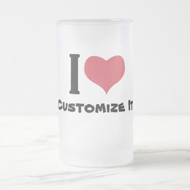 Caneca De Cerveja Vidro Jateado Eu Personalizo (Centro)