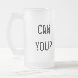 Caneca De Cerveja Vidro Jateado Eu posso funcionar 13,1 - canhotos