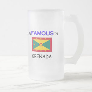Caneca De Cerveja Vidro Jateado Eu sou famoso em GRENADA