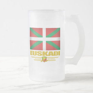 Caneca De Cerveja Vidro Jateado Euskadi (país Basque)