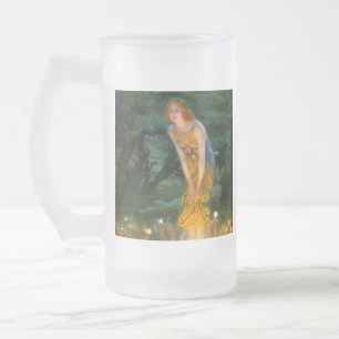 Caneca De Cerveja Vidro Jateado Eve Edward Robert Hughes