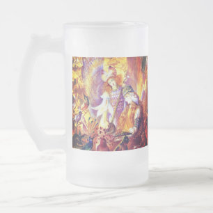 Caneca De Cerveja Vidro Jateado Fairy Music