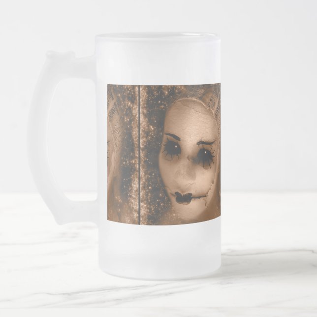 Caneca De Cerveja Vidro Jateado Falln Broken Pierrot (Esquerda)