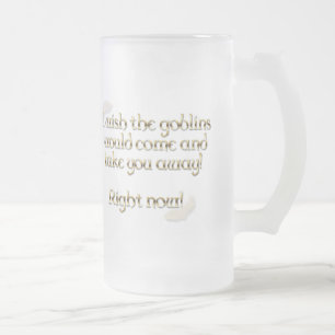 Caneca De Cerveja Vidro Jateado Falln Goblins Leva-Te