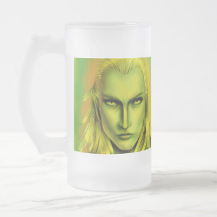 Caneca De Cerveja Vidro Jateado Falln Male Forest Elf
