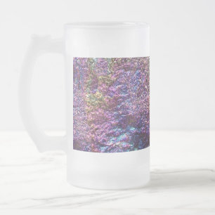 Caneca De Cerveja Vidro Jateado Falln Rainbow Rocks