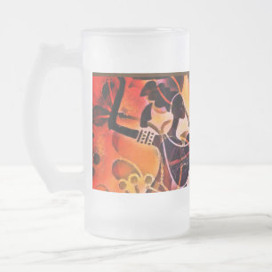 Caneca De Cerveja Vidro Jateado Família