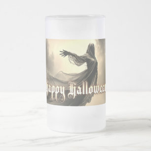 Caneca De Cerveja Vidro Jateado Fantasmas Femininas Negras no Inferno - Halloween