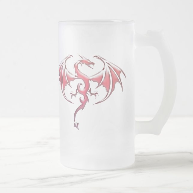 Caneca De Cerveja Vidro Jateado Fantasy Mug (Direita)